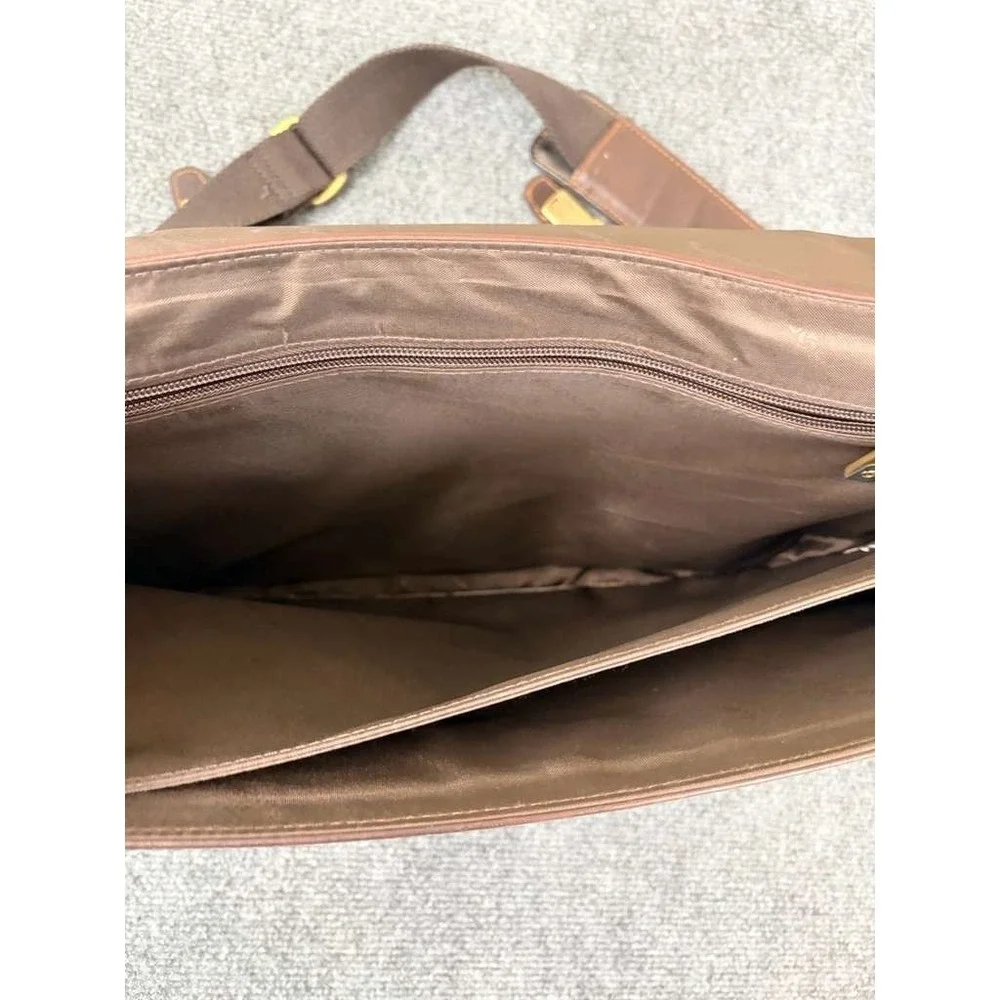 Samsonite Colombian Leather Flap-Over Messenger Bag, Brown